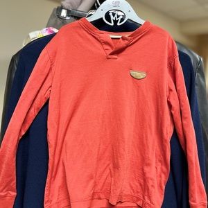 Long sleeve polo for boys, famous designer. Beautiful color, cotton
